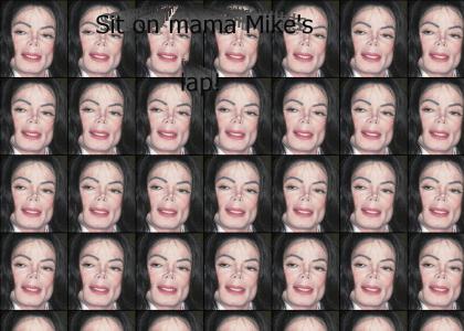 Come sit on mama Mike's lap!