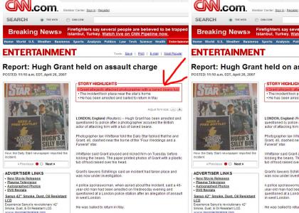 Hugh Grant attacks! BEANS!