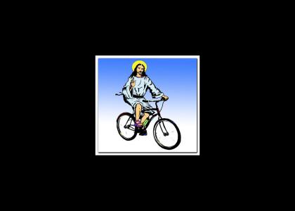 You've got a friend in Christ on a Bike