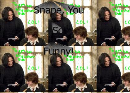 Snape and Harry Share a Laugh