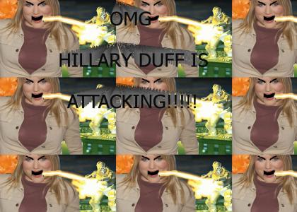 OMG HILLARY DUFF IS ATTACKING!!!