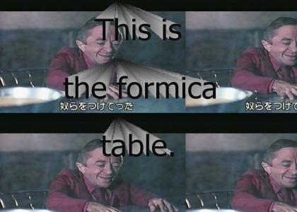 This is the formica table.