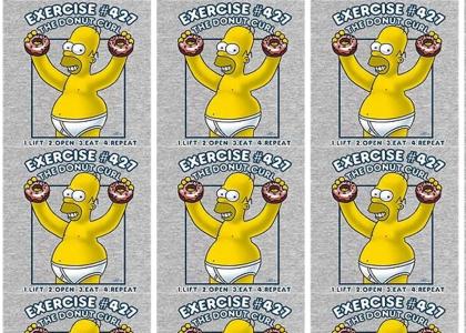 Homer's training hard
