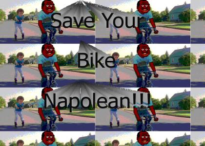 Napolean tires to save his bike from getting stolen