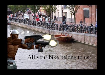 N*gga bike stealing  in Holland