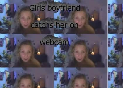 girl caught on webcam