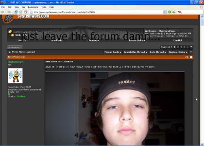 Forum Makes Emo Kid Cry