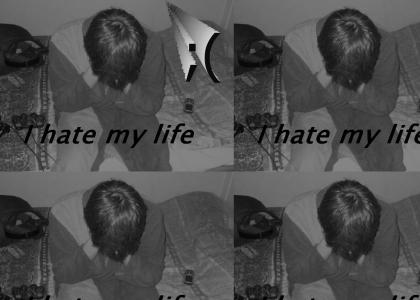 random emokid from myspace hates his life. I haven't edited the image, just saved from some myspace profile.