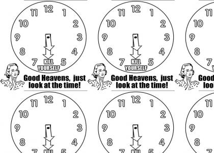 Just look at the time!