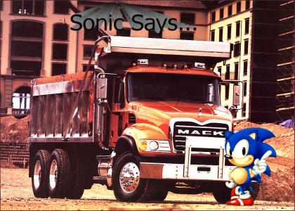Sonic Gives Advice About Trucks