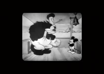 Steamboat Willie faces The Man