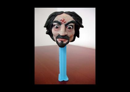Charles Manson Pez stares into your soul