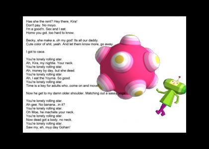 Katamari Lyrics (Lonely Rolling Star Version 2.0)