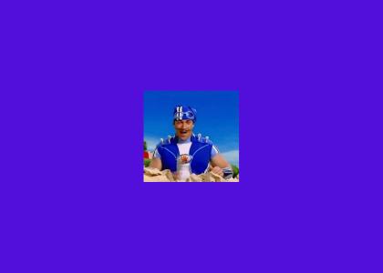 Lazytown: Sportacus twirls some spatula