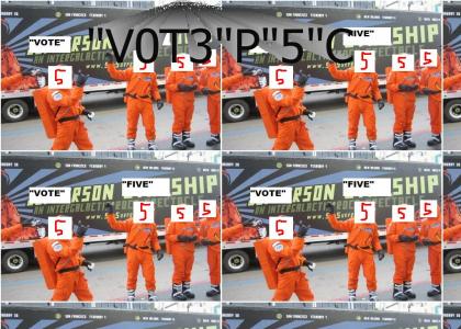 VOTE5TMND: "VOTE"rson "FIVE"ship presents "We Built this City on VOTING FIVE"