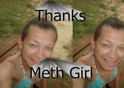 Meth girl goes swimming