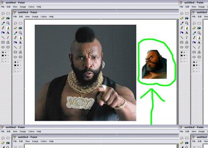 Mr.T is Barret from Chrono Trigger!
