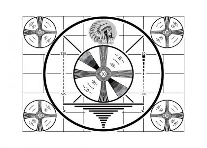 John Whitecloud tries to get a job doing the test pattern noise