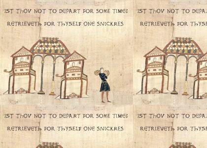 Not going anywhere for a while? Grab a medieval Snickers.