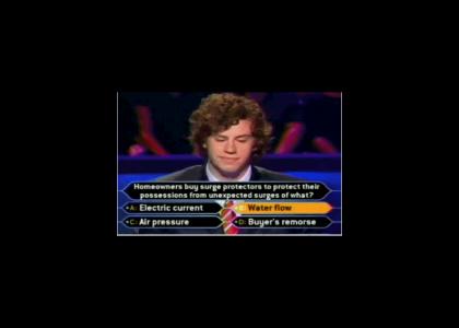 First Millionaire Question -> Pwnd