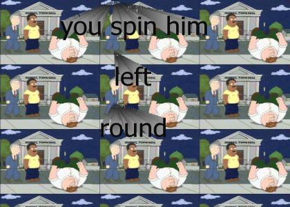 you spin  peter left round