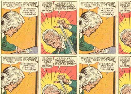 Spiderman gets caught by Aunt May!