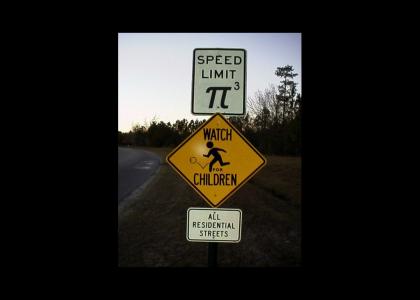 The Speed Limit Is...