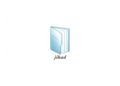 a folder named jihad