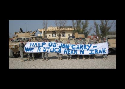 Troops in Iraq Message for John Kerry