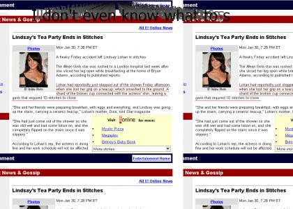 Umm Lohan fails at tea party