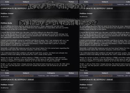 Eve Online fails at handling petitions