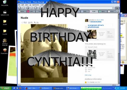 Happy Birthday Cynthia!
