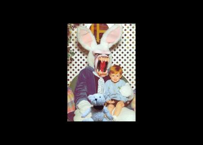 Easter Bunny eats your soul...