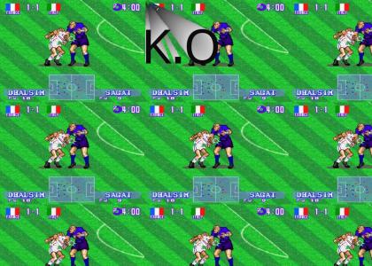 Zidane vs. Materazzi in Street Fighter2 Turbo