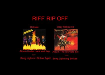 Riff Rip Offs:Dokken VS Ozzy Osbourne