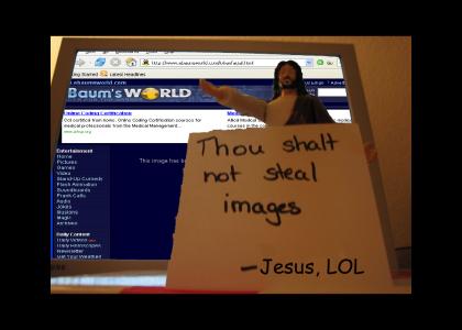 Jesus lays down the law (better pic?)