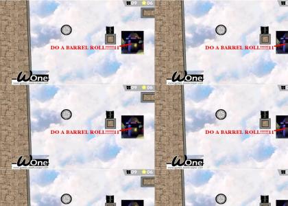 Do a barrel roll while playing Wone