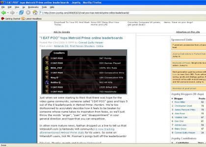 Metroid Prime Leaderboard WTF!?!