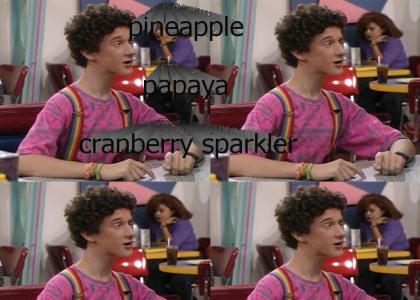 Pineapple Papaya Cranberry Sparkler