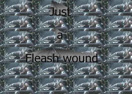 Just a flesh wound!