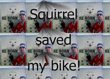 Squirrel saved my bike