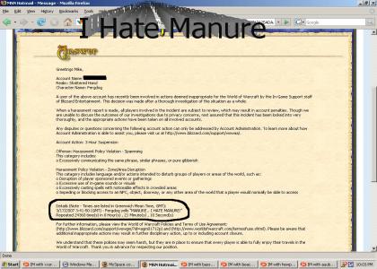 Manure.. I HATE Manure