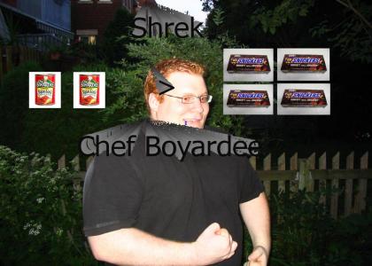 Shrek > 2 Cans Chef Boyardee + 4 Snickers