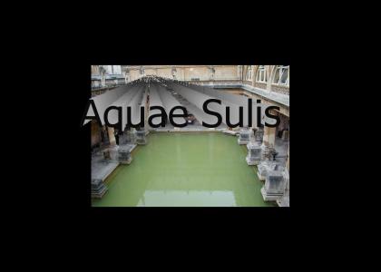 When Romans lived in the U.K. at Bath, it was called;