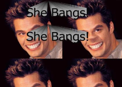 She bangs, she bangs!