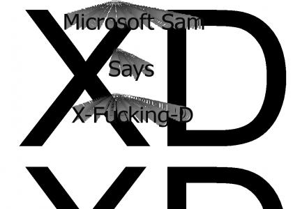 Microsoft sam thinks it's funnay