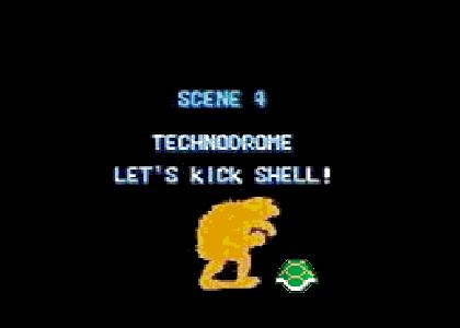 Technodrome Let's Kick Shell