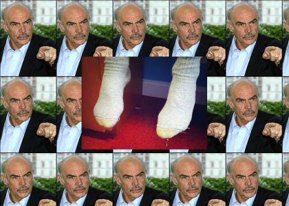 William Forrester wears his socks inside out