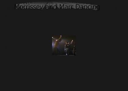 Morrissey and Johnny Marr dancing