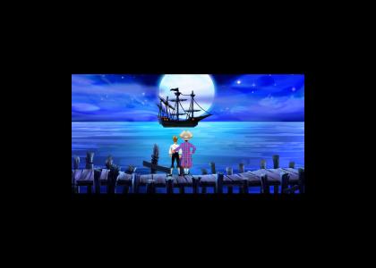 Guybrush buys A SHIP from Stan